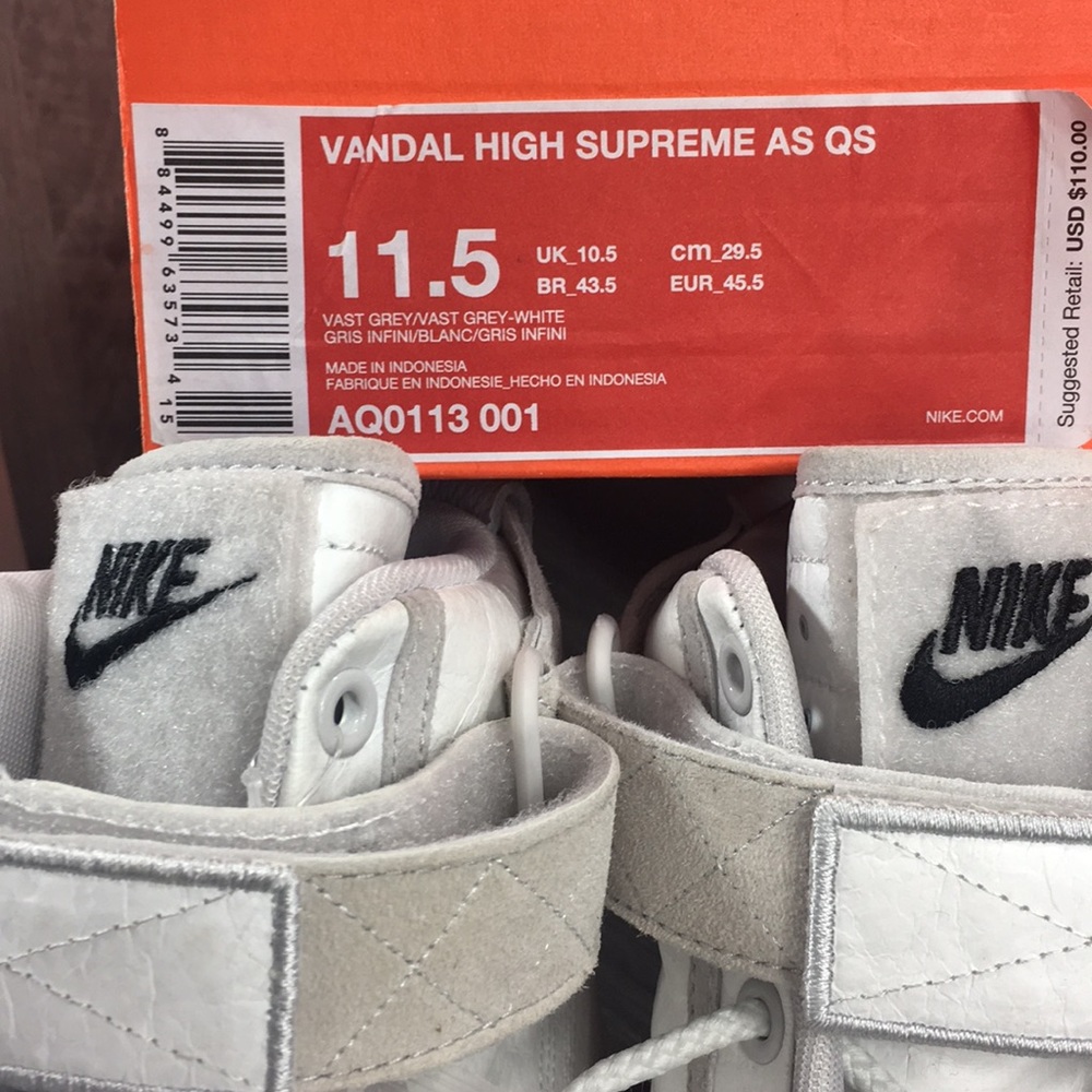 Nike Vandal Hight Supreme AS QS vast grey/vast gre - Picture 8 of 8